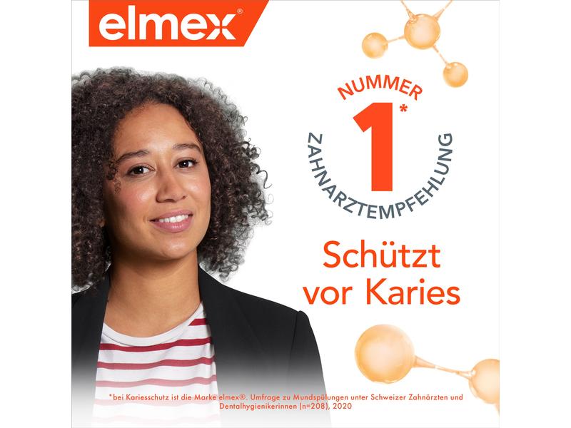 elmex Zahnspülung Kariesschutz 100 ml Reisegrösse Mundspülung remineralisiert Zähne & schützt vor Karies