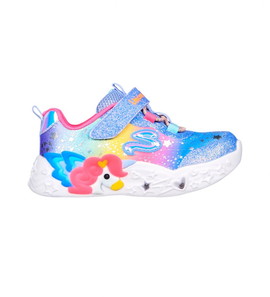 Tênis Skechers Unicorn Charmer Tw Azul