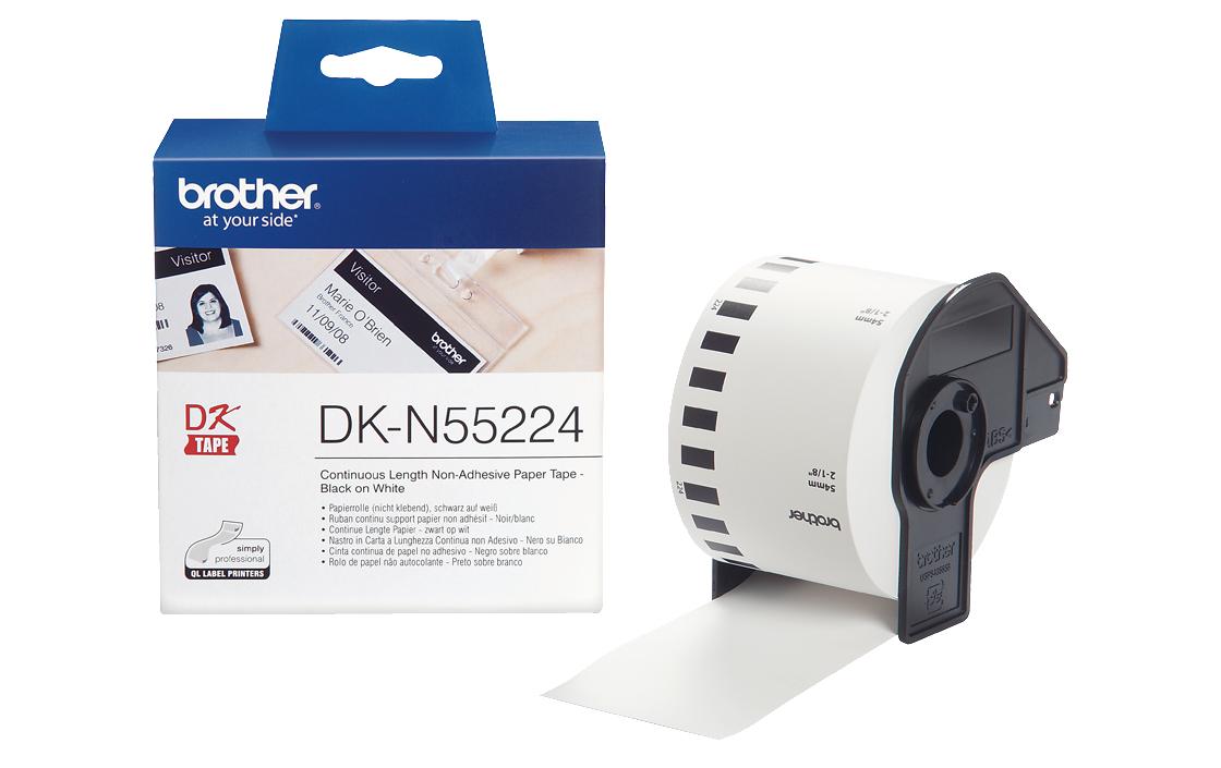 Etikettenrolle DK-N55224 Thermo Direct 54 mm x 30.48 mNicht-klebendes Etikettenpapier