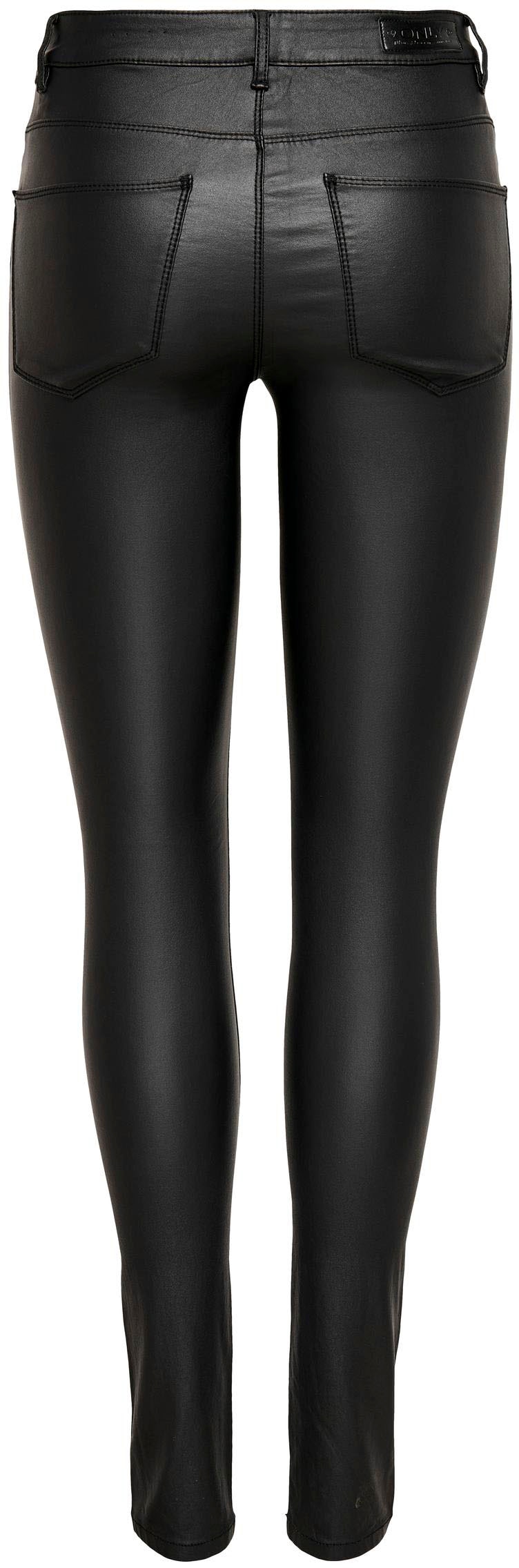 ONLY Lederimitathose »ONLANNE K MID WAIST COATED PNT NOOS«