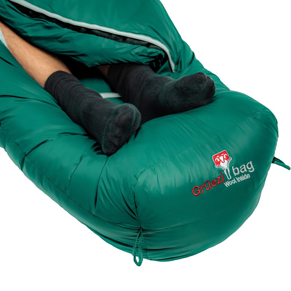 Grüezi Bag Biopod DownWool Subzero 185 Schlafsack pine green