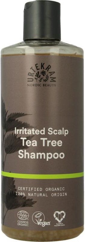 Urtekram - Tea Tree Shampoo - Geïrriteerde Hoofdhuid - 500 ml - Natuurlijke Ingrediënten