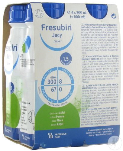 Fresubin Jucy Drink Pomme Flacons 4x200ml