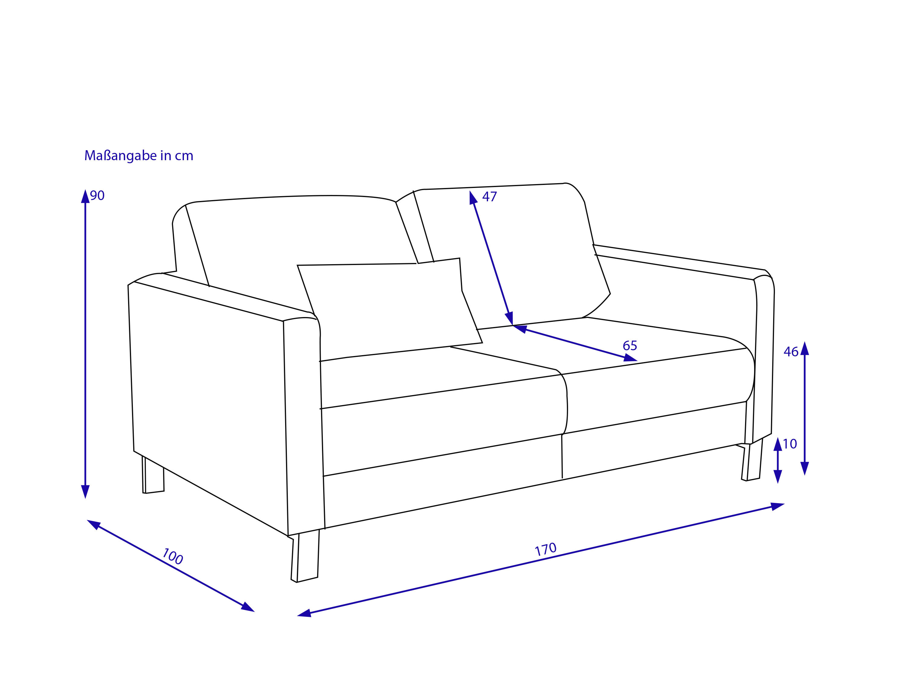 Schlafsofa Elastoform RACHEL