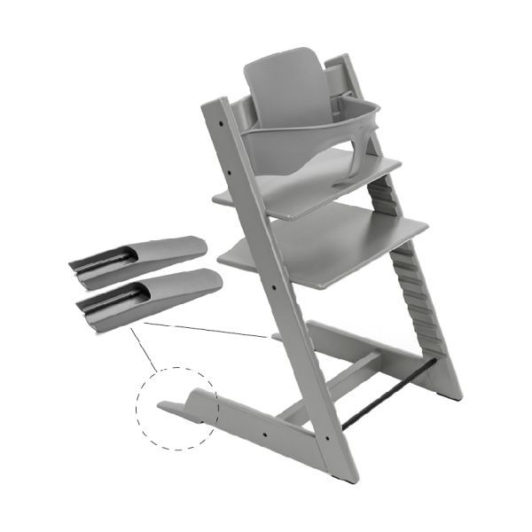 Stokke® Tripp Trapp® Kinderstoel incl. Baby Set - Newborn Set - Tray - Grijs
