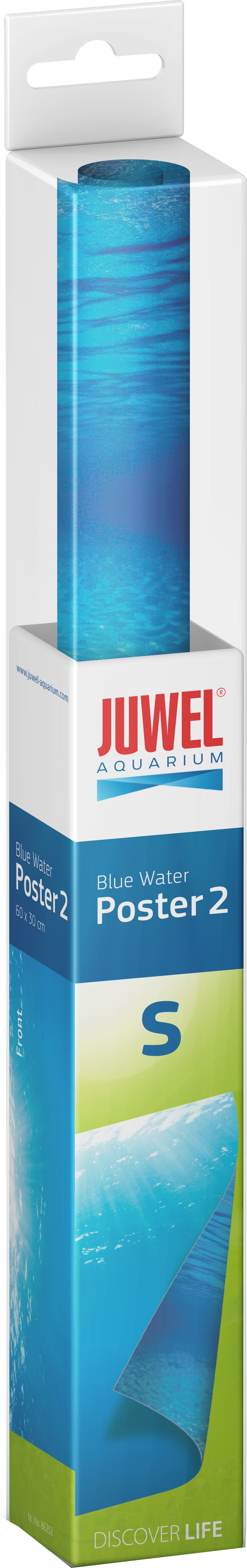 Juwel aquarium decoratie Poster 2 S blauw 60 x 30 cm