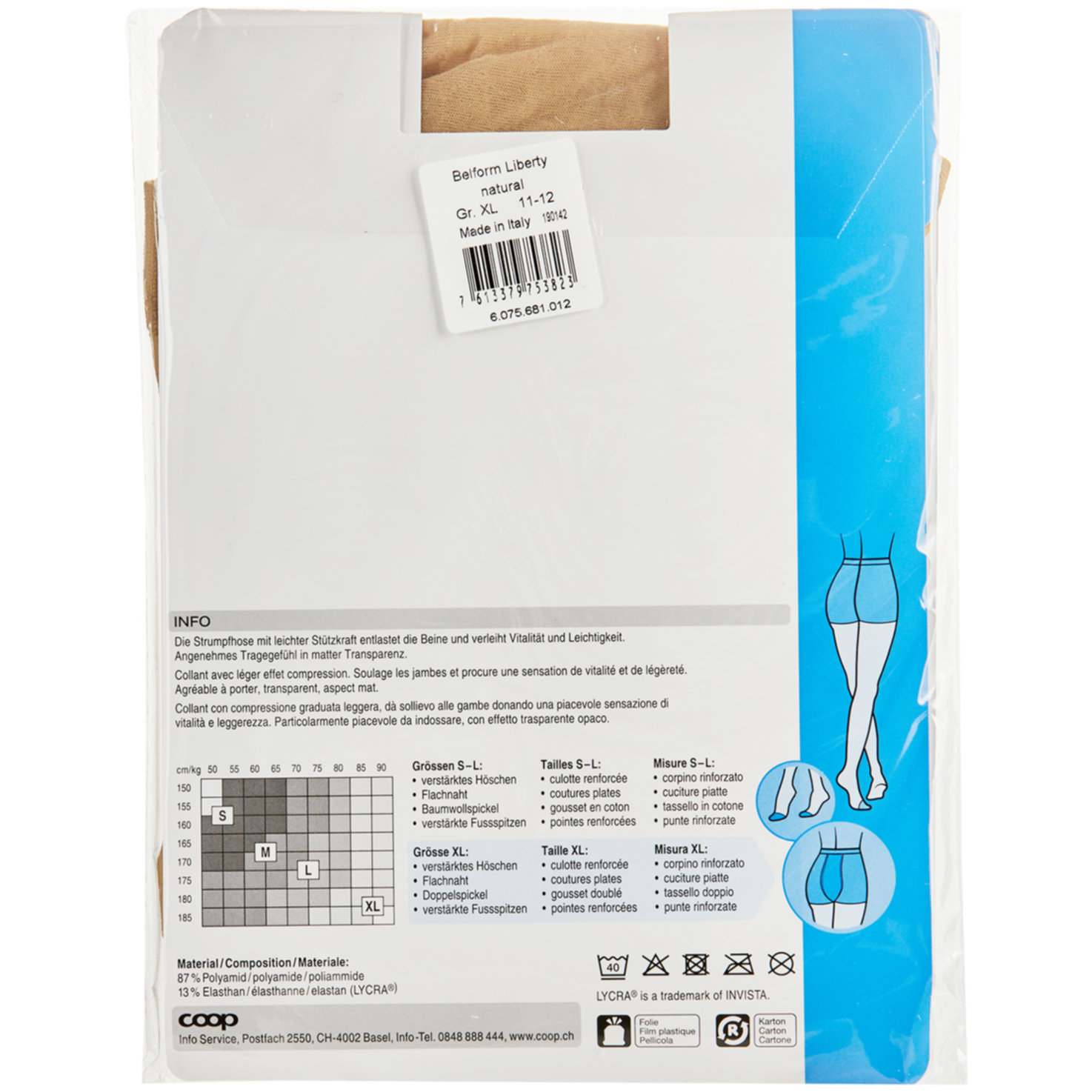 Avela Strumpfhose Belform Liberty Natural