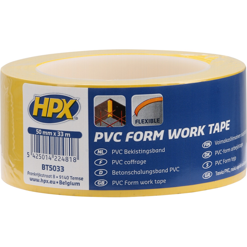 HPX PVC bekistingstape 50mmx33m