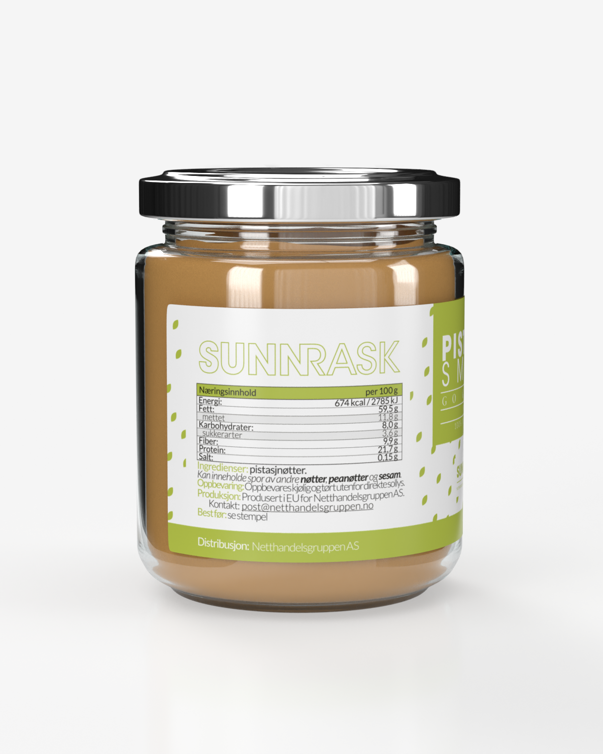 SunnRask Pistasjsmør 250g