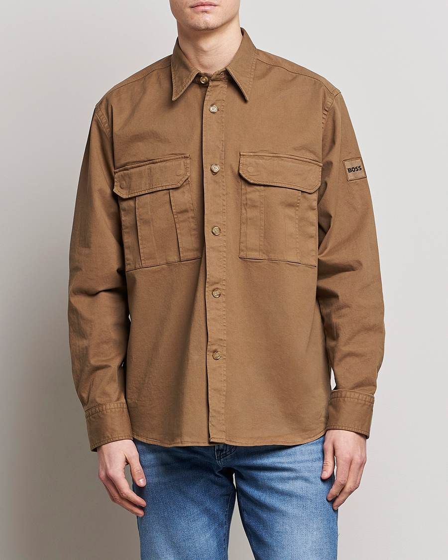 Lisel Pocket Overshirt Open Beige