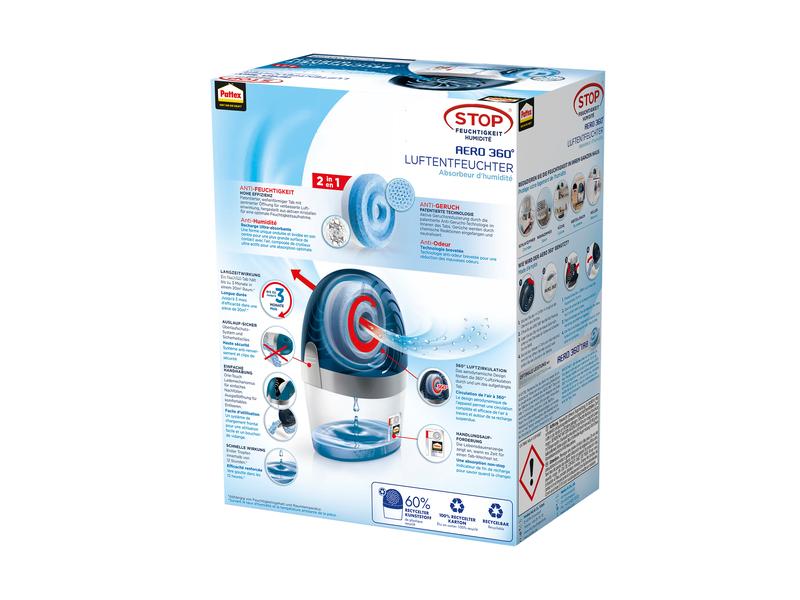 Pattex Entfeuchter Aero 360° (20 m²) Anti-Feuchtigkeite & Anti-Geruch