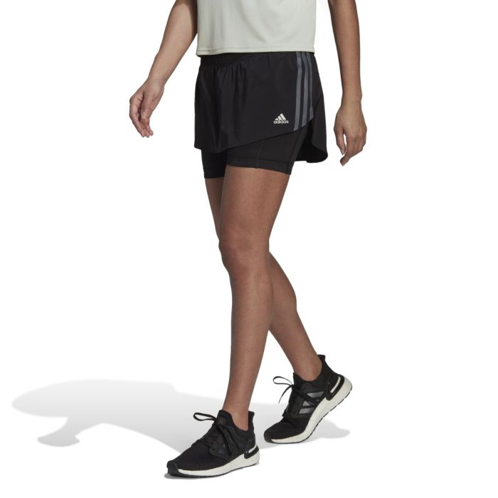 adidas Dame Shorts Run Icons 3-Stripes 2in1 Skirt Sort
