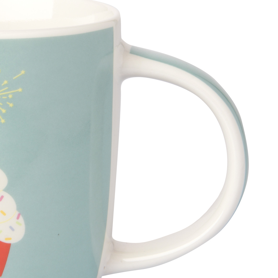 My Home Tasse mit Happy Birthday-Schriftzug hellblau