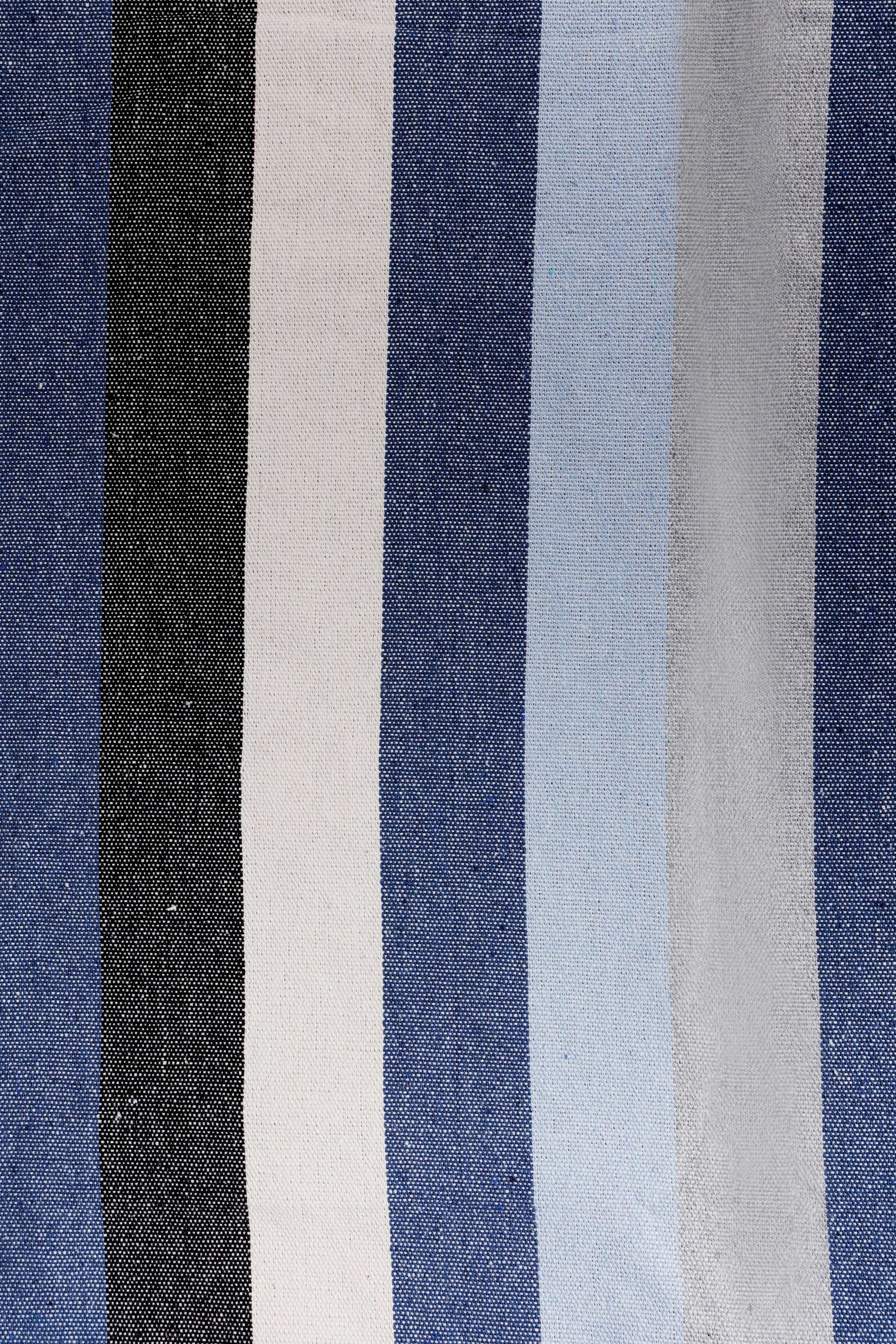 Hängematte 210 x 150 cm blau/weiss