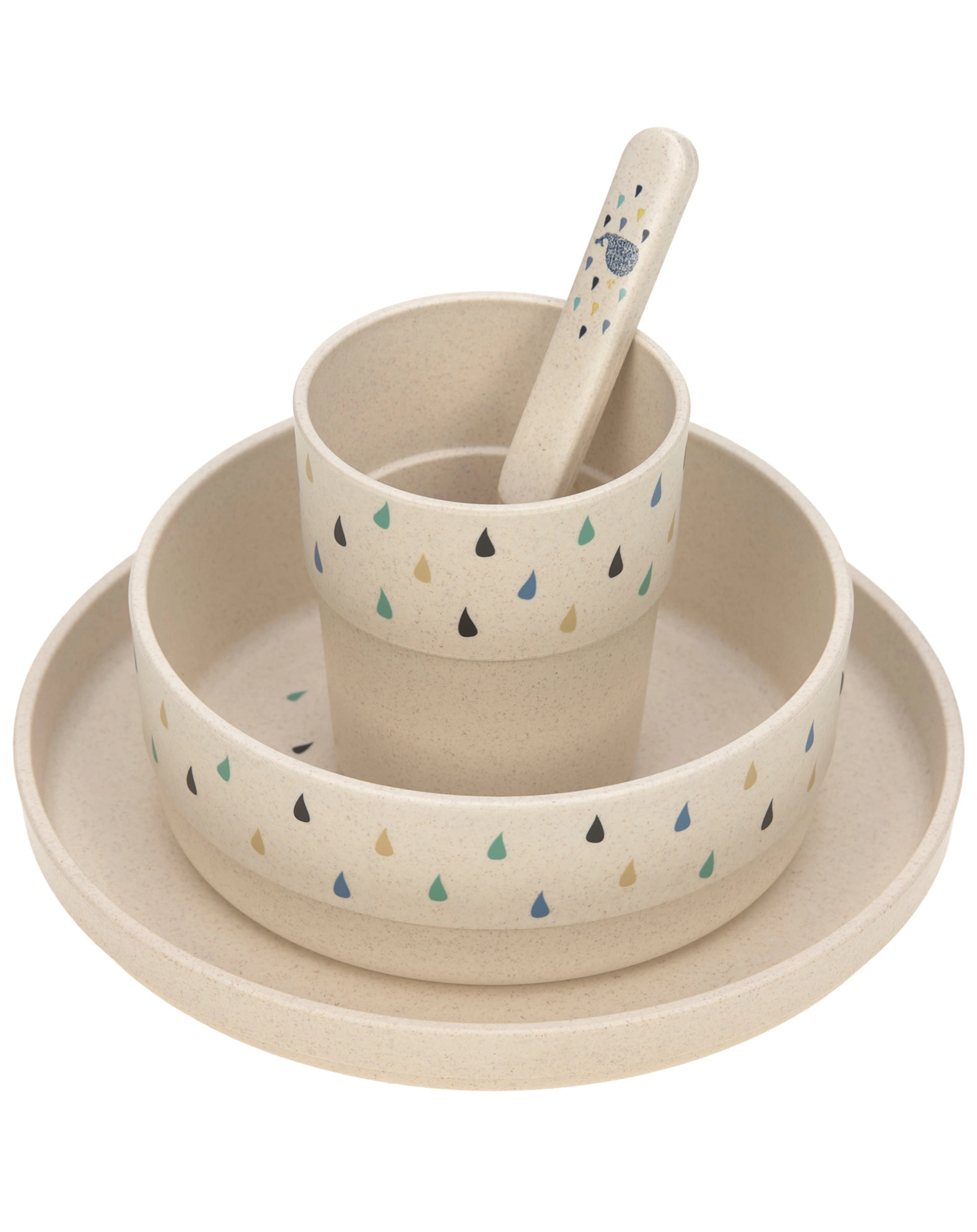 Kindergeschirr-Set LITTLE WATER WHALE EXPLORER 4-teilig