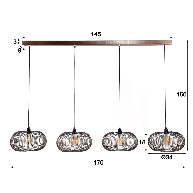 Hanglamp Chichester 2 Lichts