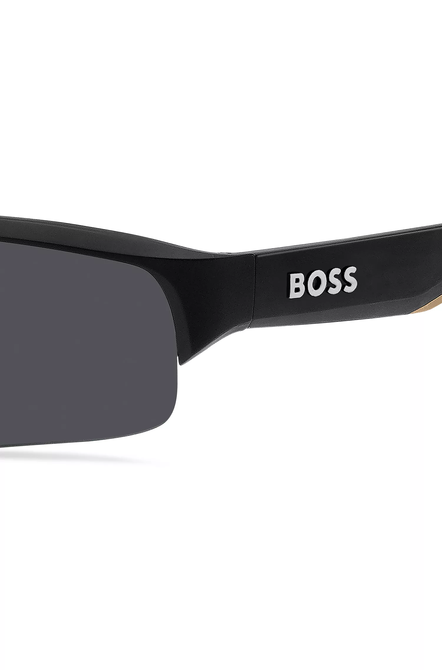 Óculos de sol estilo máscara BOSS Black-BOSS x Matteo Berrettini com logotipos