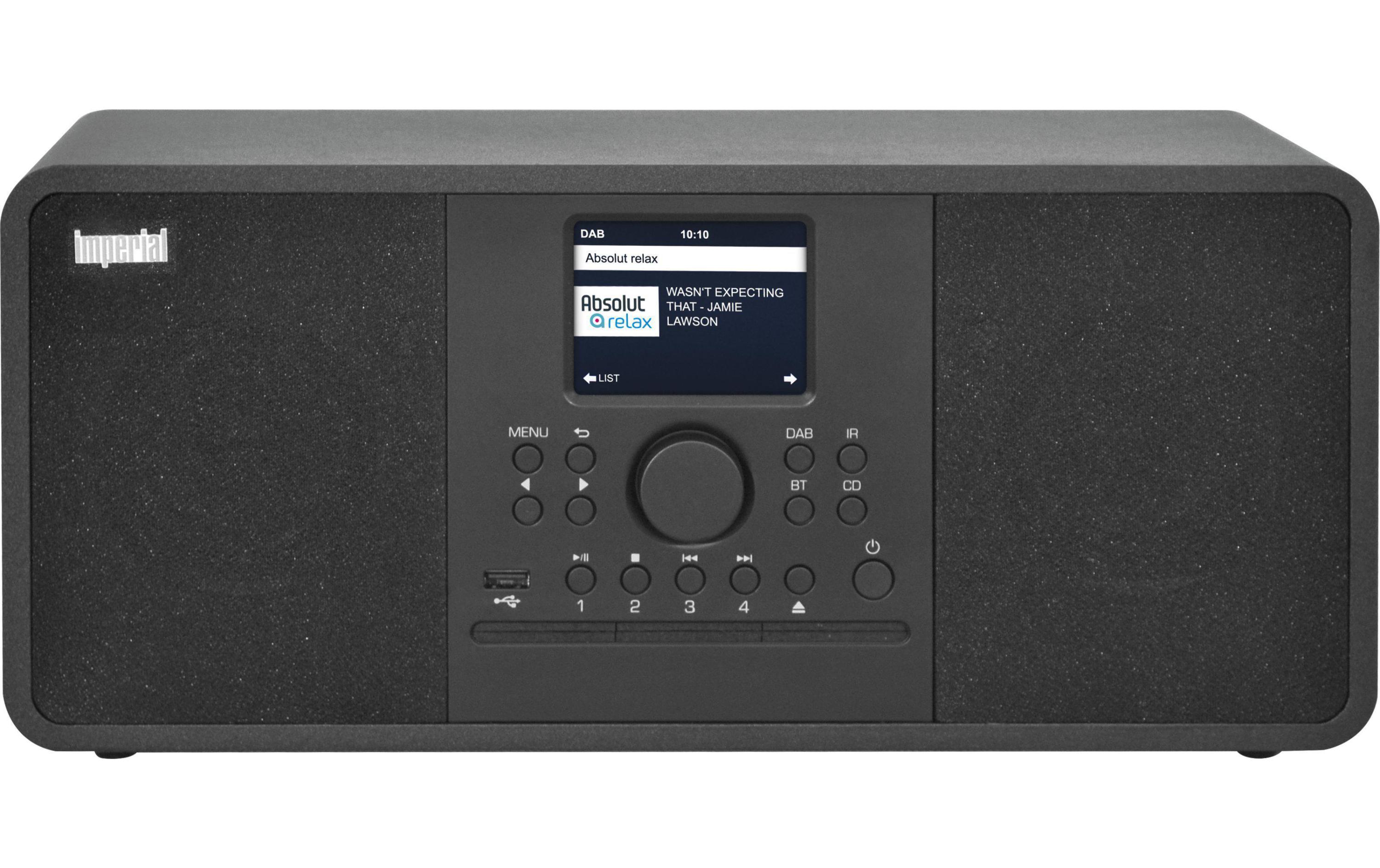 Radio/CD-Player Dabman i205 CD Schwarz<br>Hybrid-Stereo-Radio für Internet-, DAB+, UKW-Radioempfang, mit umfangreichem Streamingportal, Bluetooth 5.0, UPnP und vielen benutzerfreundlichen Features