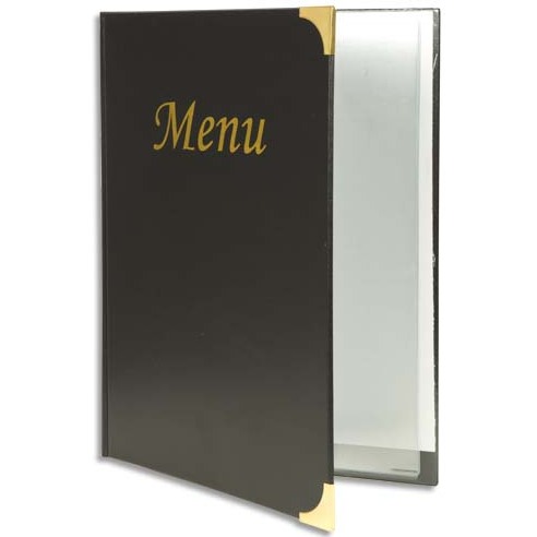 Protège-menus BASIC, A4, noir
