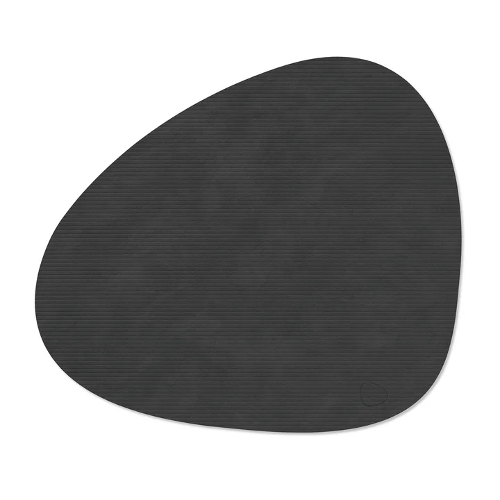 Lind DNA - Tischset Curve L, Corduroy schwarz