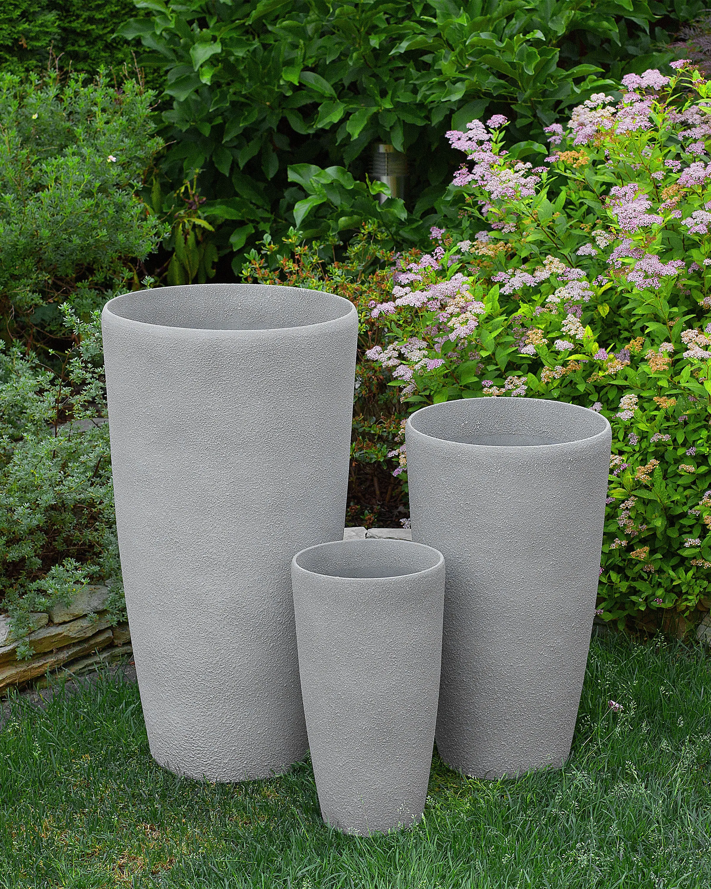 Bloempot ABDERA 31 cm Grijs