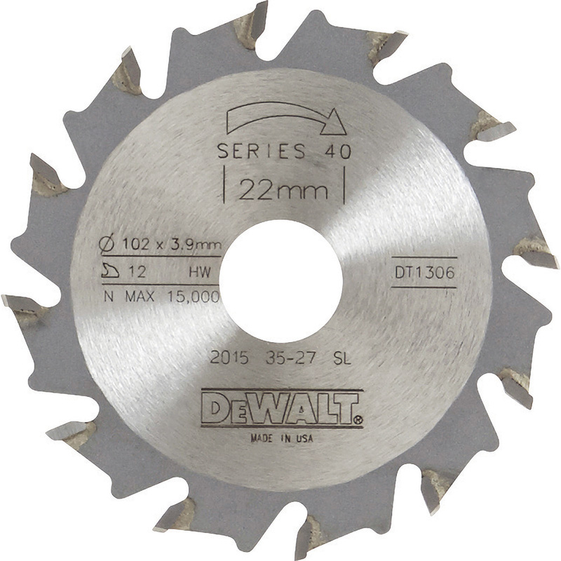DeWALT Lamellenfreeszaagblad, spaanbegrensd (t.b.v. DW682/DW685) 102x3,9x22mm 12T