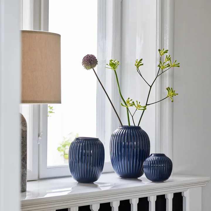 Kähler Design - Hammershøi Vase, H 10,5 cm / weiss