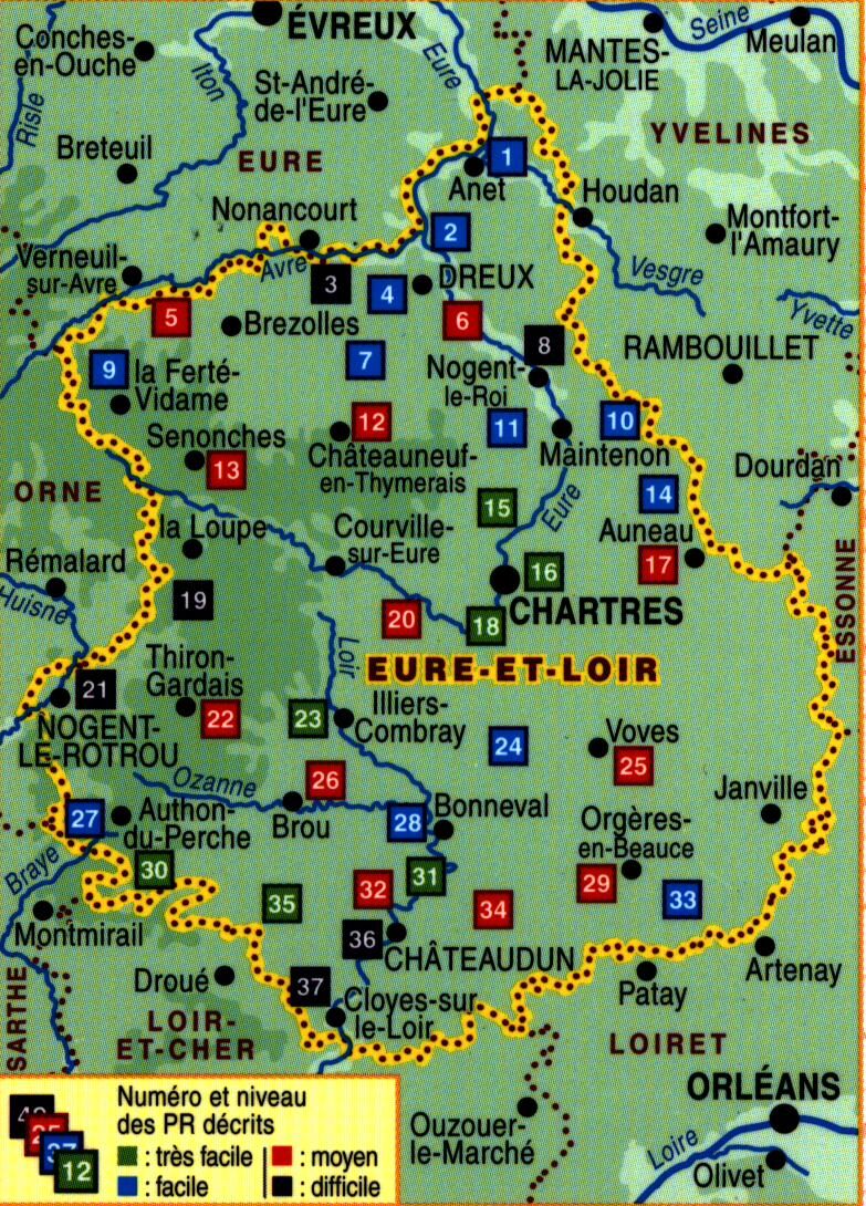 FFRP - D028 L EURE ET LOIR A PIED FFRP