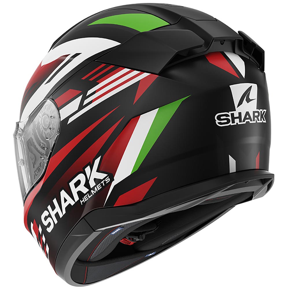 Shark - Casque D-Skwal 3 Firstlap Rouge / Noir / Blanc / Vert / Mat