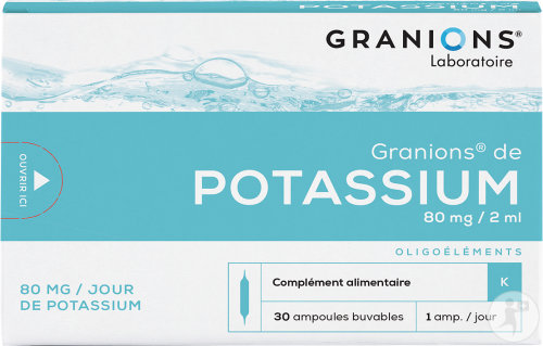 Granions De Potassium Ampoules Buvables 30x2ml