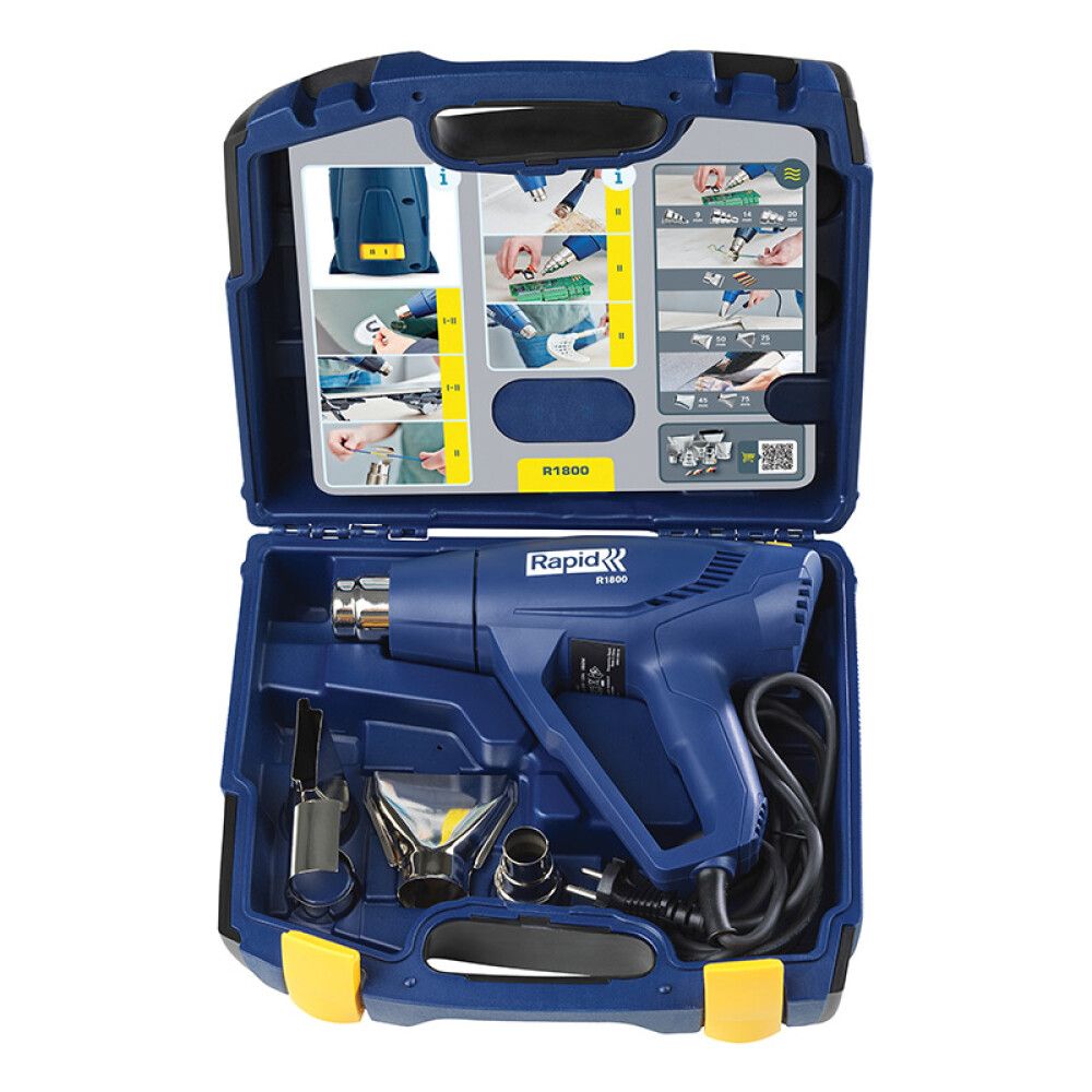 VARMLUFTSPISTOL RAPID R1800 MED KOFFERT