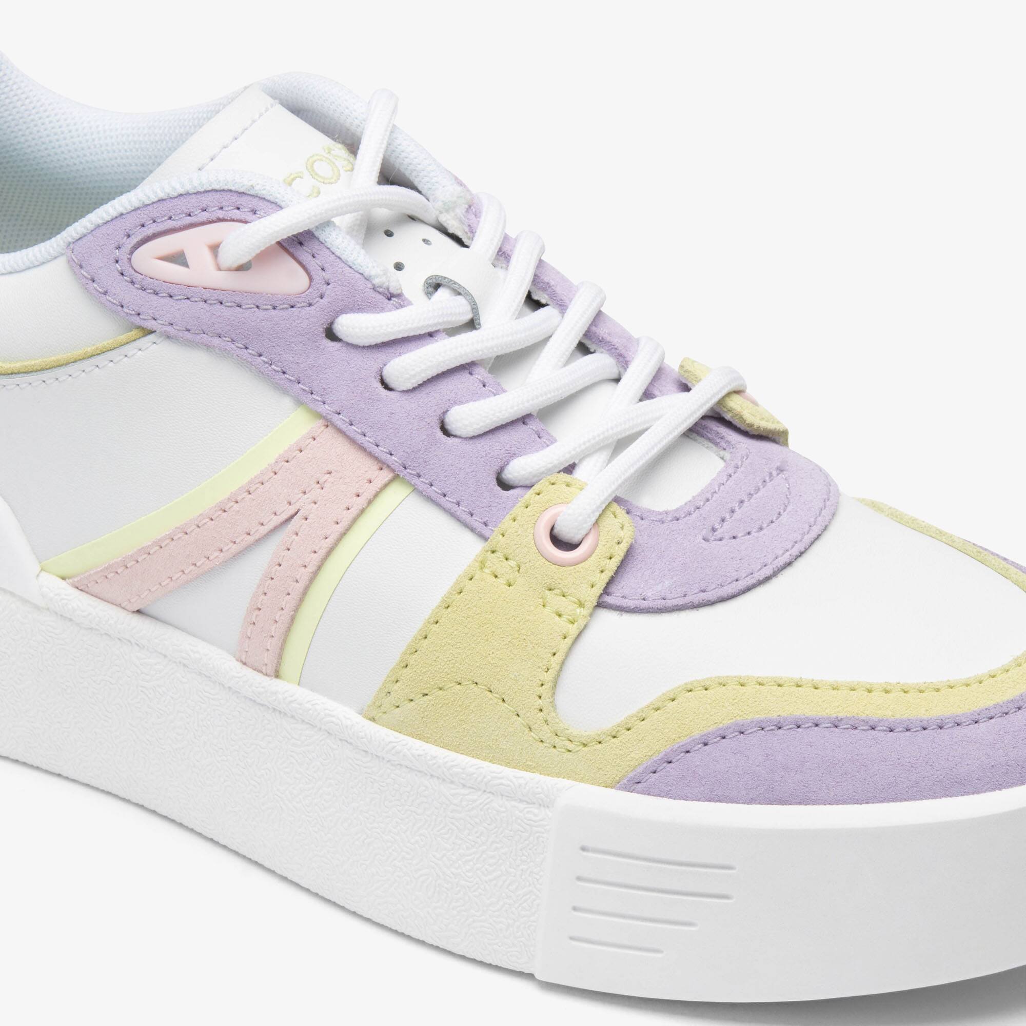 Sneakers L002 Evo femme en cuir contrasté Sneakers - Blanc - Lacoste - Femme