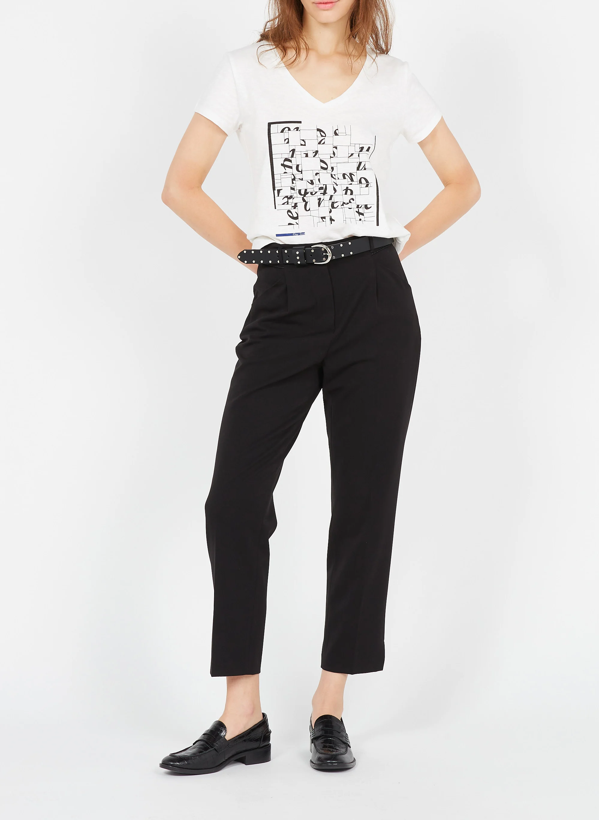 Pantalon droit| Noir