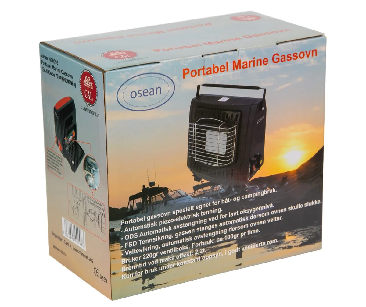Osean Portabel Marine Gassovn 1200W