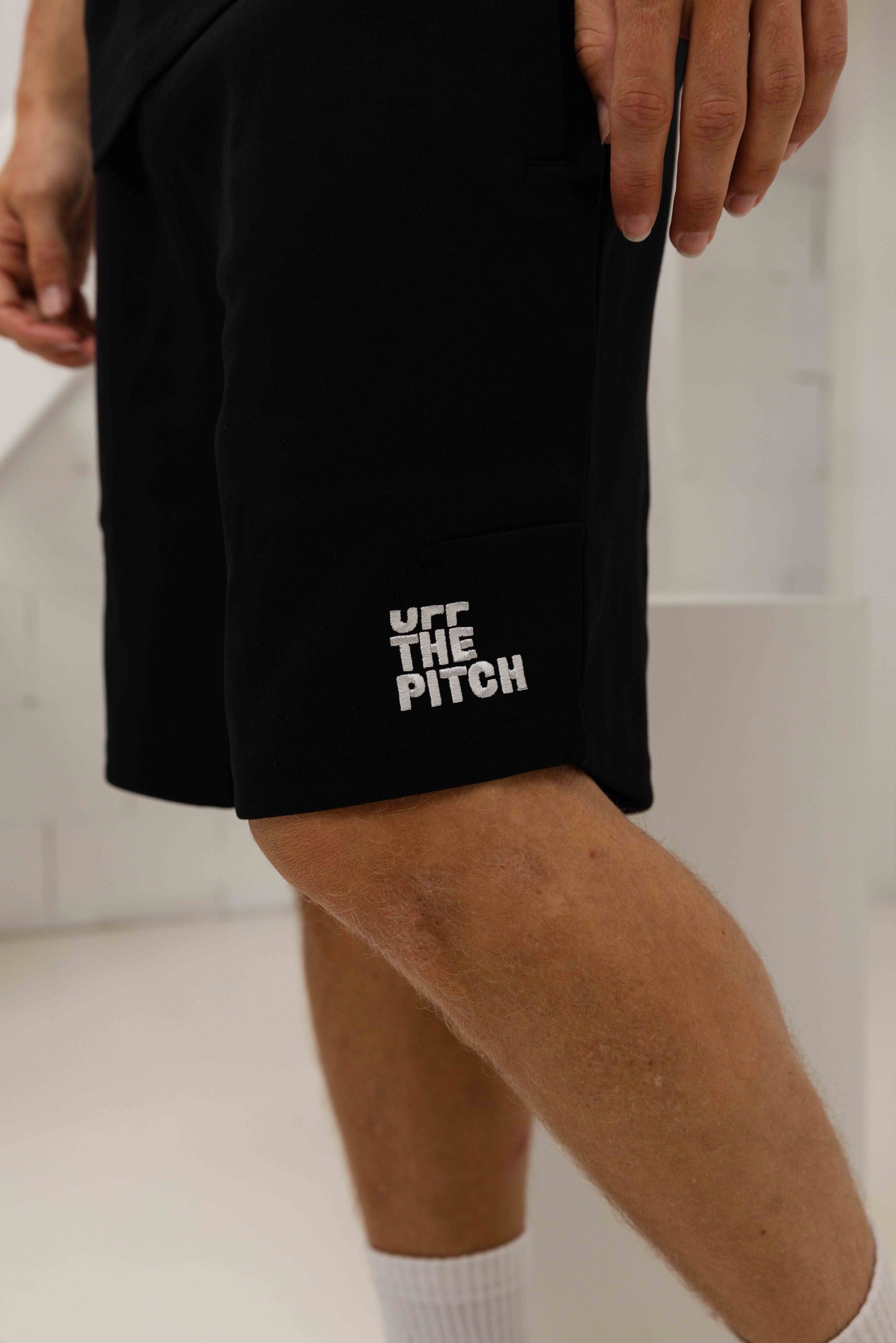 Off The Pitch Fullstop Slim Fit Zomerset Heren Zwart