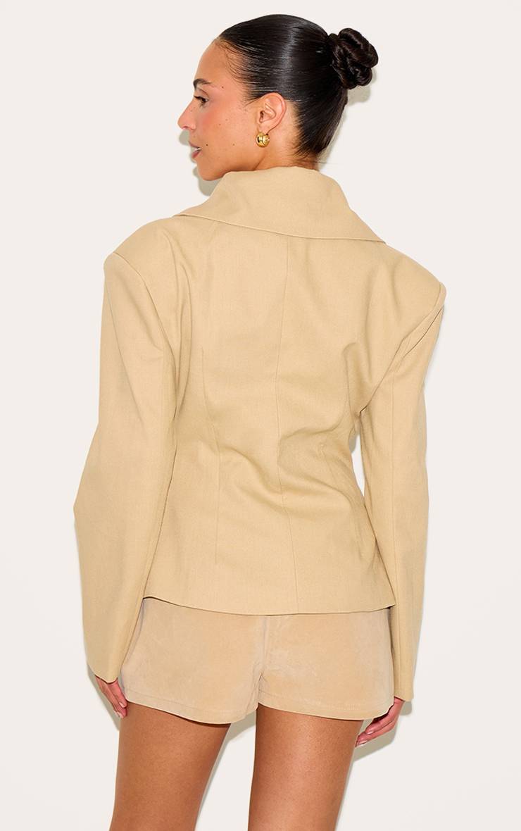 Latte Blazer Ajusté Petite