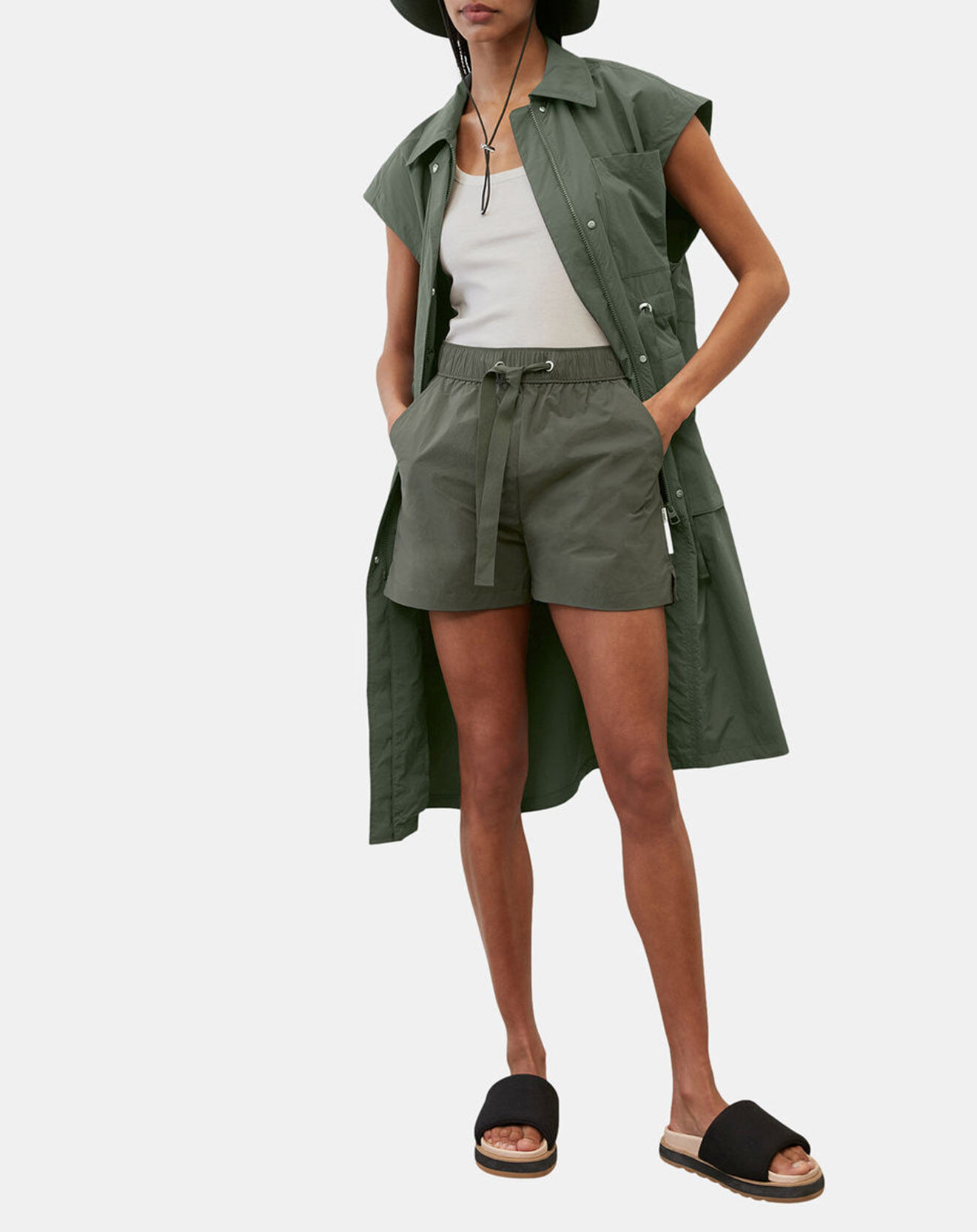 Marc O'Polo Short élastique Explorer kaki