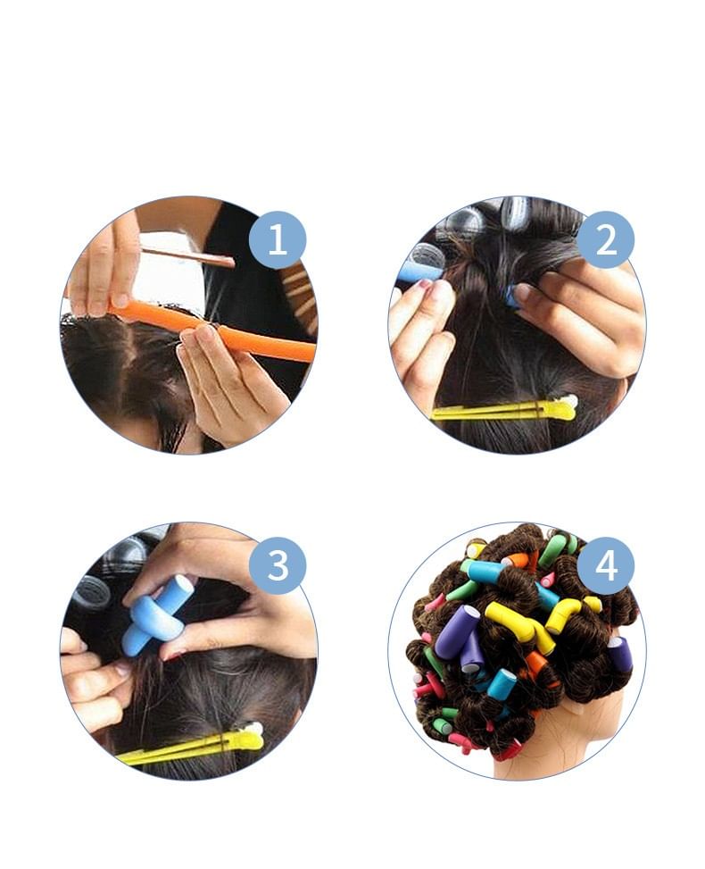 Worthbuy - Set van 42: Warmteloze flexibele haarroller