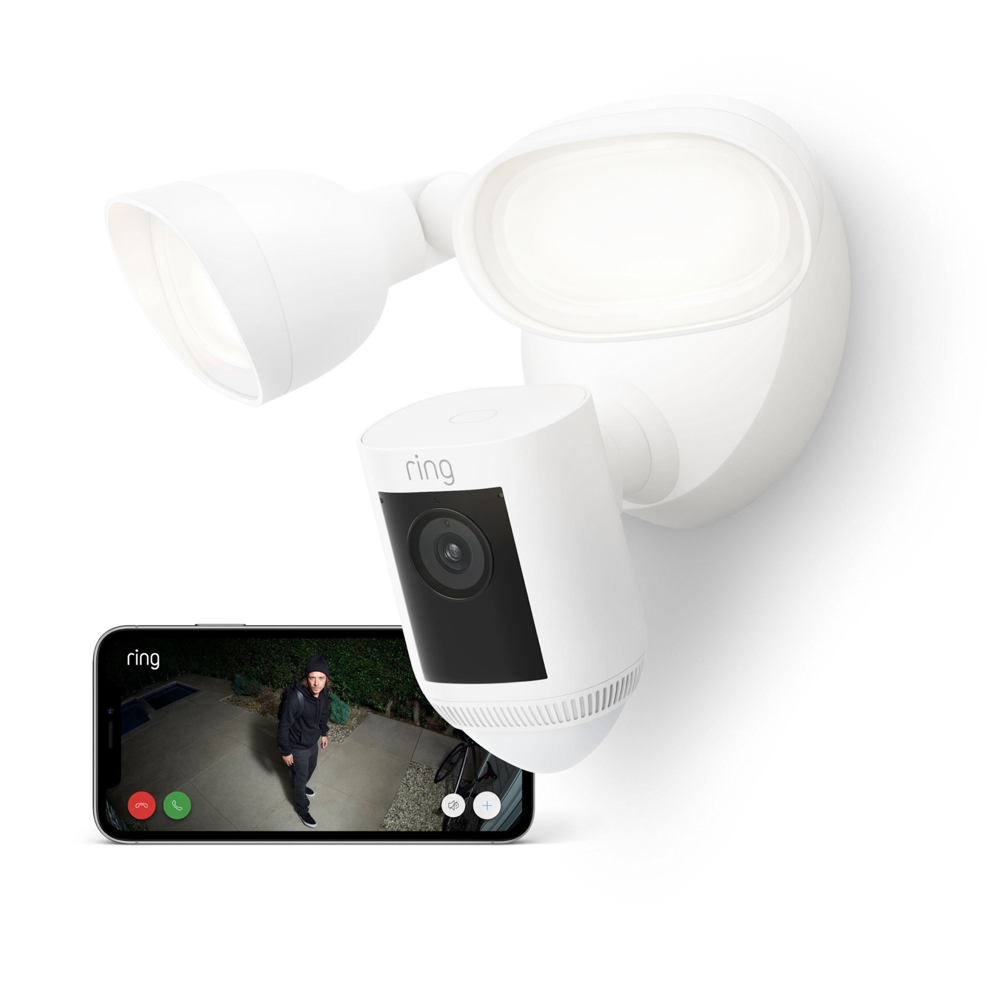 Ring Floodlight Cam Pro Hvit