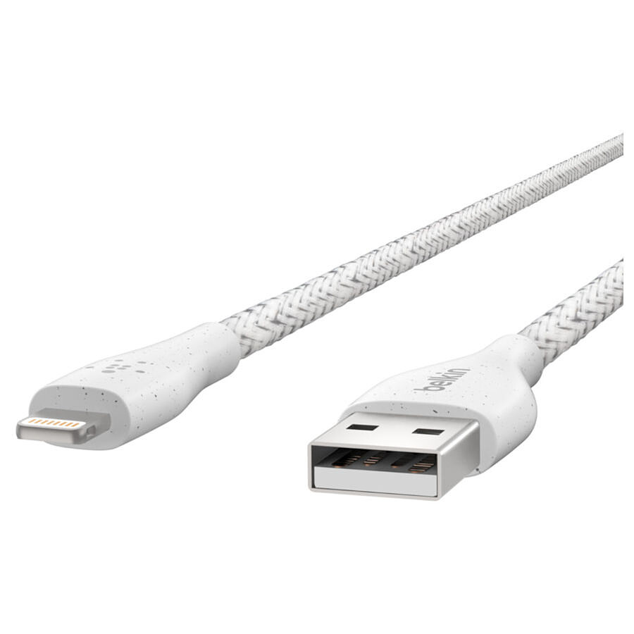 Belkin Câble Duratek Plus USB-A vers Lightning (blanc) - 1,2 m