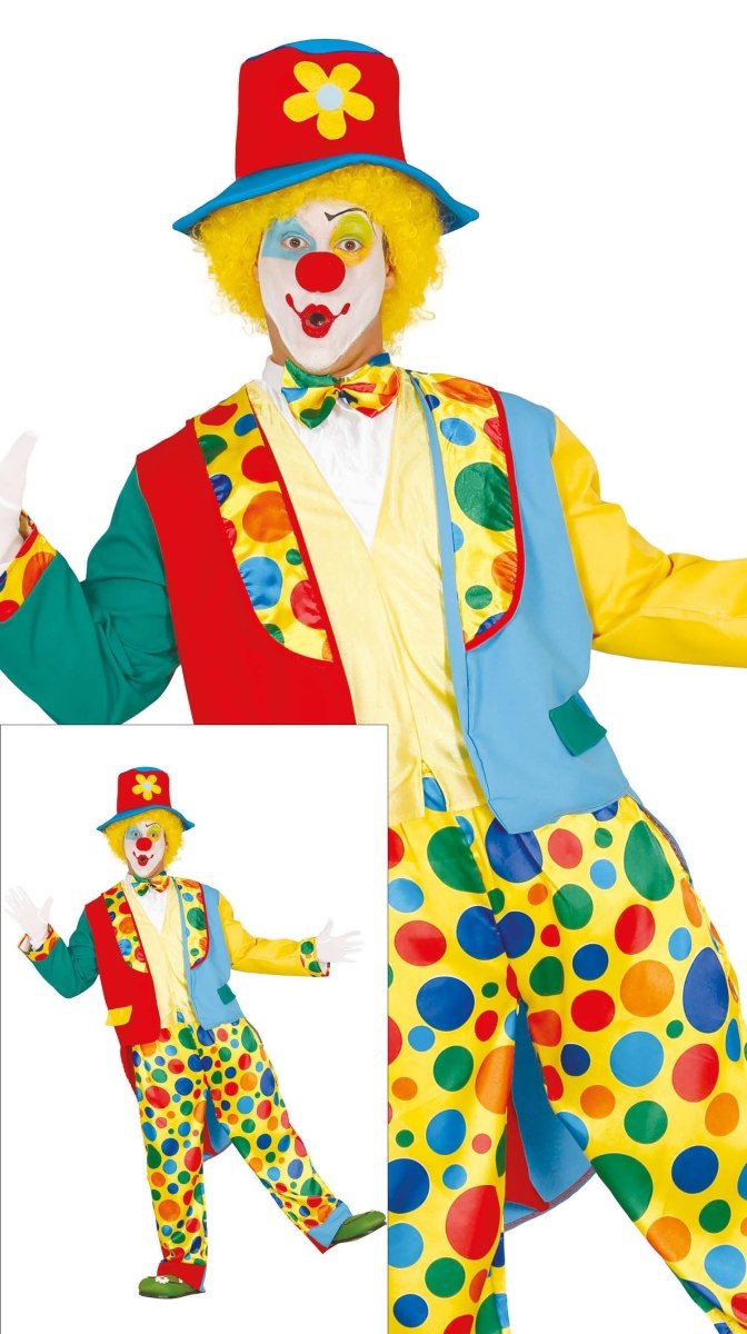 Clown Kostuum Heren Gekleurd