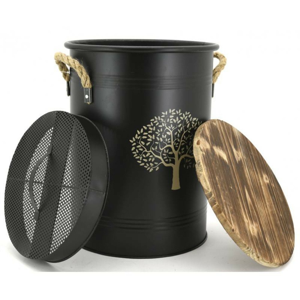 Seau à pellets - tabouret arbre de vie