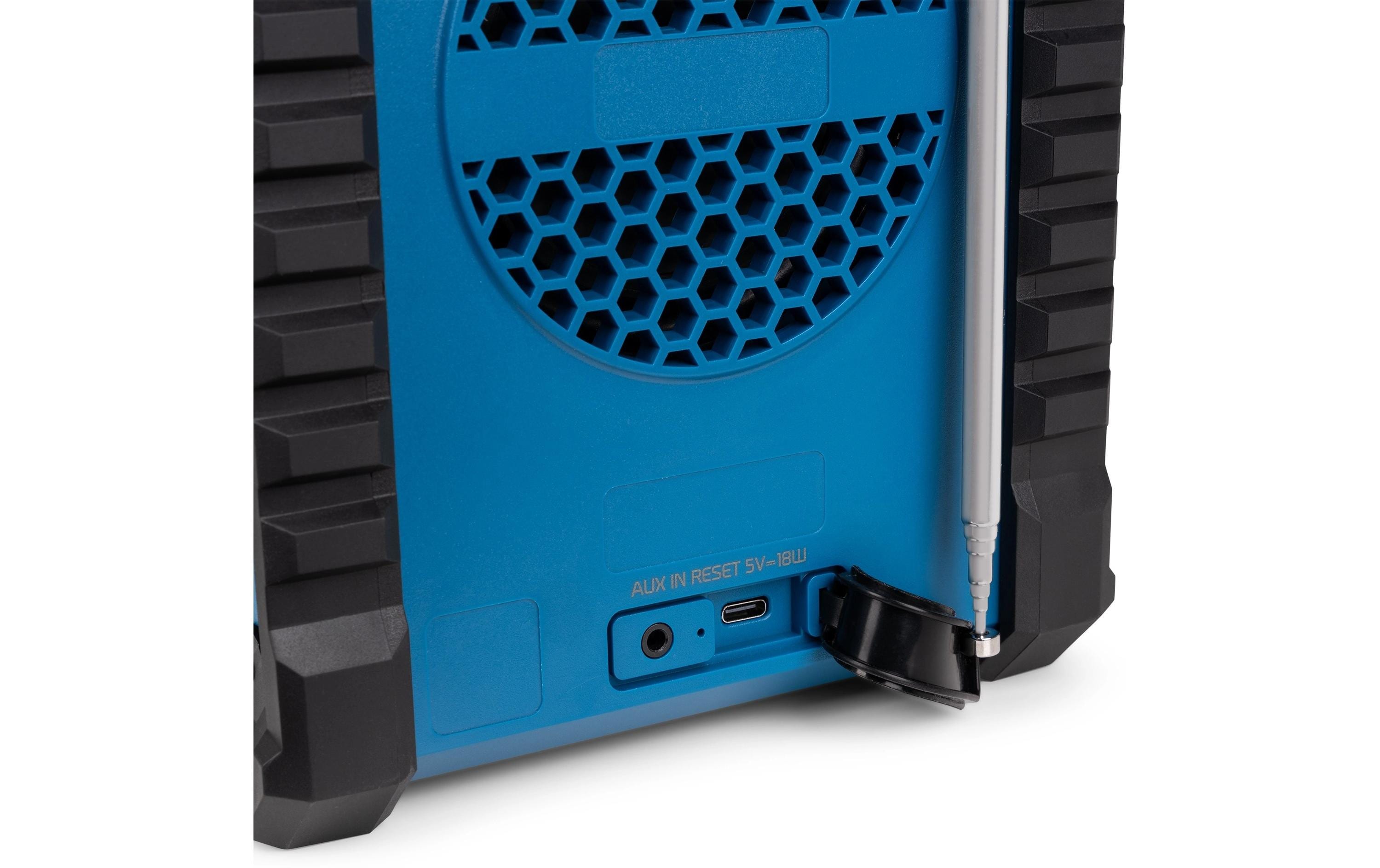 Baustellenradio Temi BlauDAB+ Baustellen-Radio mit Akku und IP54