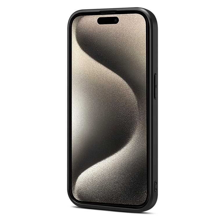 iPhone 15 Pro Max Hybrid Leder Hardcase Hülle im Vintage Mandala Look - Style 4