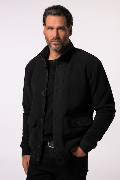 JP 1880 Fleeceblouson, Teddyfutter, Stehkragen, Doppeltaschen, bis 8 XL