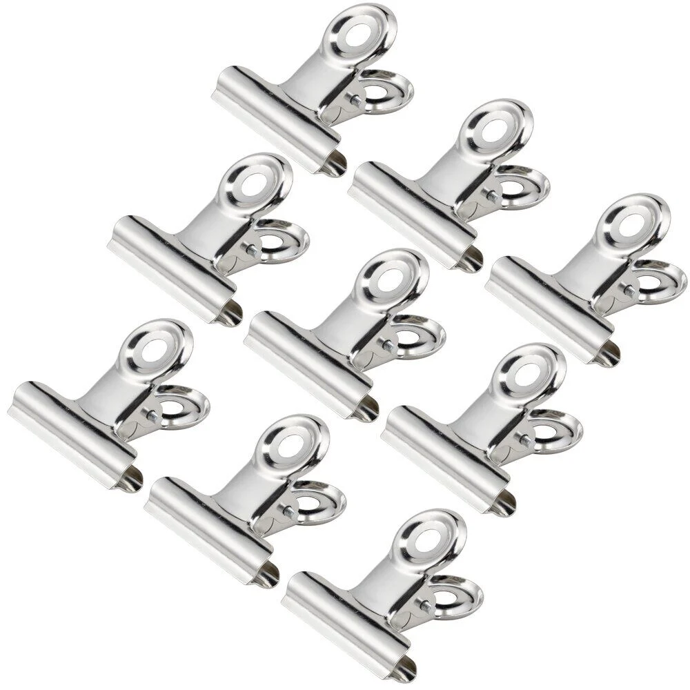Lot de 9 clips en métal 8,5x2xH14,5cm