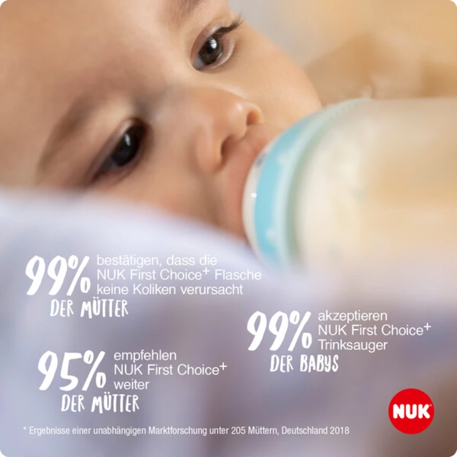 NUK Babyflasche First Choice⁺ 150ml in beige