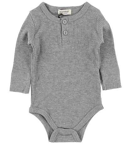 MarMar Body - l/æ - Rib - Modal - Gråmeleret