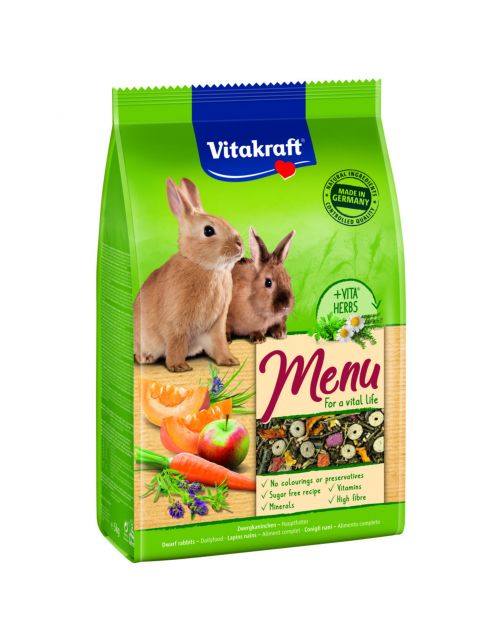 Vitakraft Menu Vital Dwergkonijn - Konijnenvoer