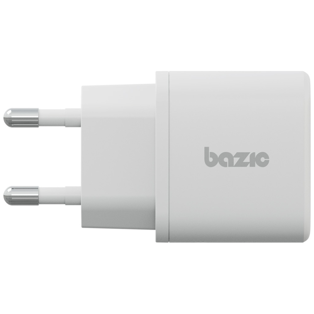 Bazic (by Energea) - (35W) Goport Velox USB C / USB A Ladegerät Netzteil Power Delivery 3.0 Quick Charge 3.0   (60W) USB C Ladekabel (CHR-GPVLX-EU-WHT) - Weiss